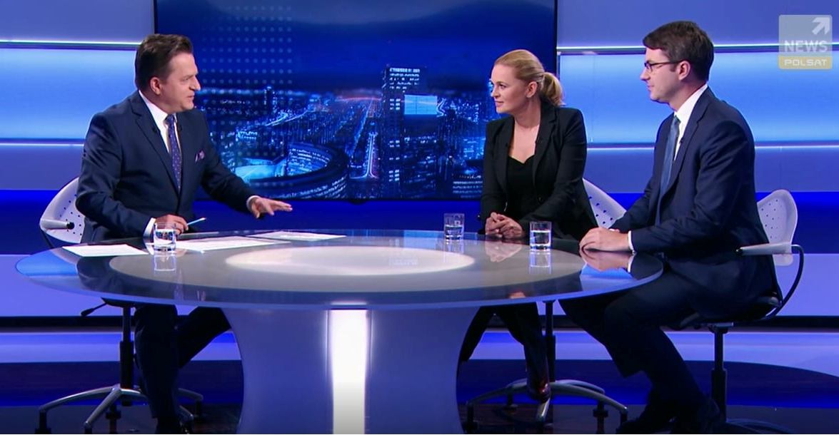 Rozmowa o sytuacji gospodarczej i bieżących kwestiach politycznych, na antenie Polsat News
