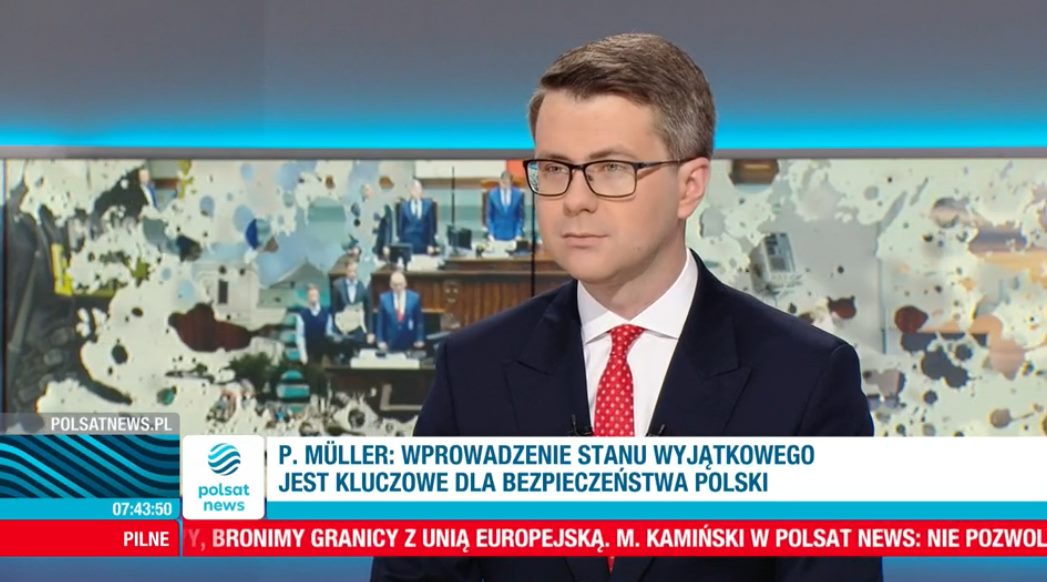 Rzecznik rządu Piotr Müller był gościem redaktora Marcina Fijołka w programie Graffiti w polsatnews.pl.