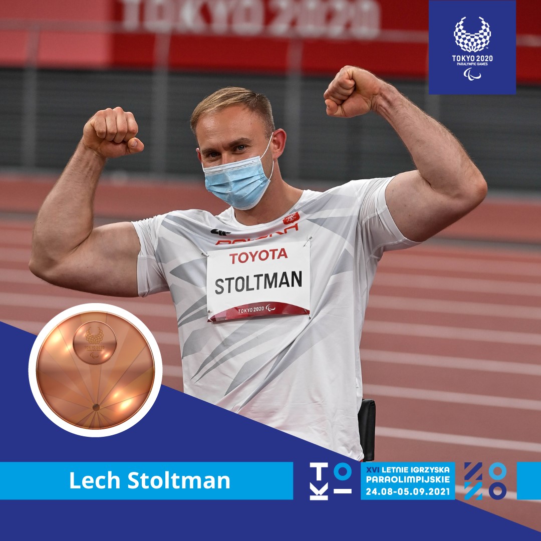 Chojniczan Lech Stoltman zdobył brąz na paraolimpiadzie w Tokio