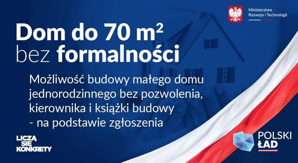 Wczoraj Sejm przyjął ustawę o rządowym programie ws. domu do 70 m² bez formalności.