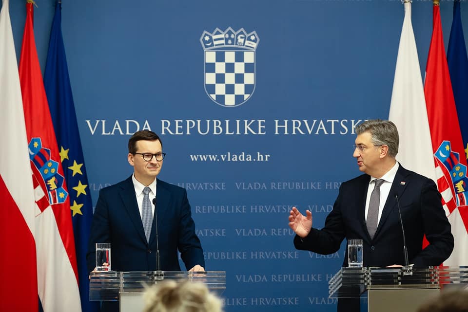 Dzisiaj rzecznik rządu Piotr Müller wspólnie z Panem Premierem Mateuszem Morawieckim uczestniczyli także w spotkaniu z premierem Chorwacji Andrejem Plenkoviciem w Zagrzebiu.