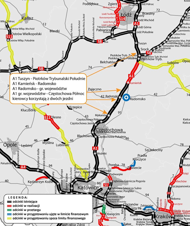 Autostrada A1, jak to trafnie ujął Pan Premier Mateusz Morawiecki, jest kręgosłupem komunikacyjnym Polski.