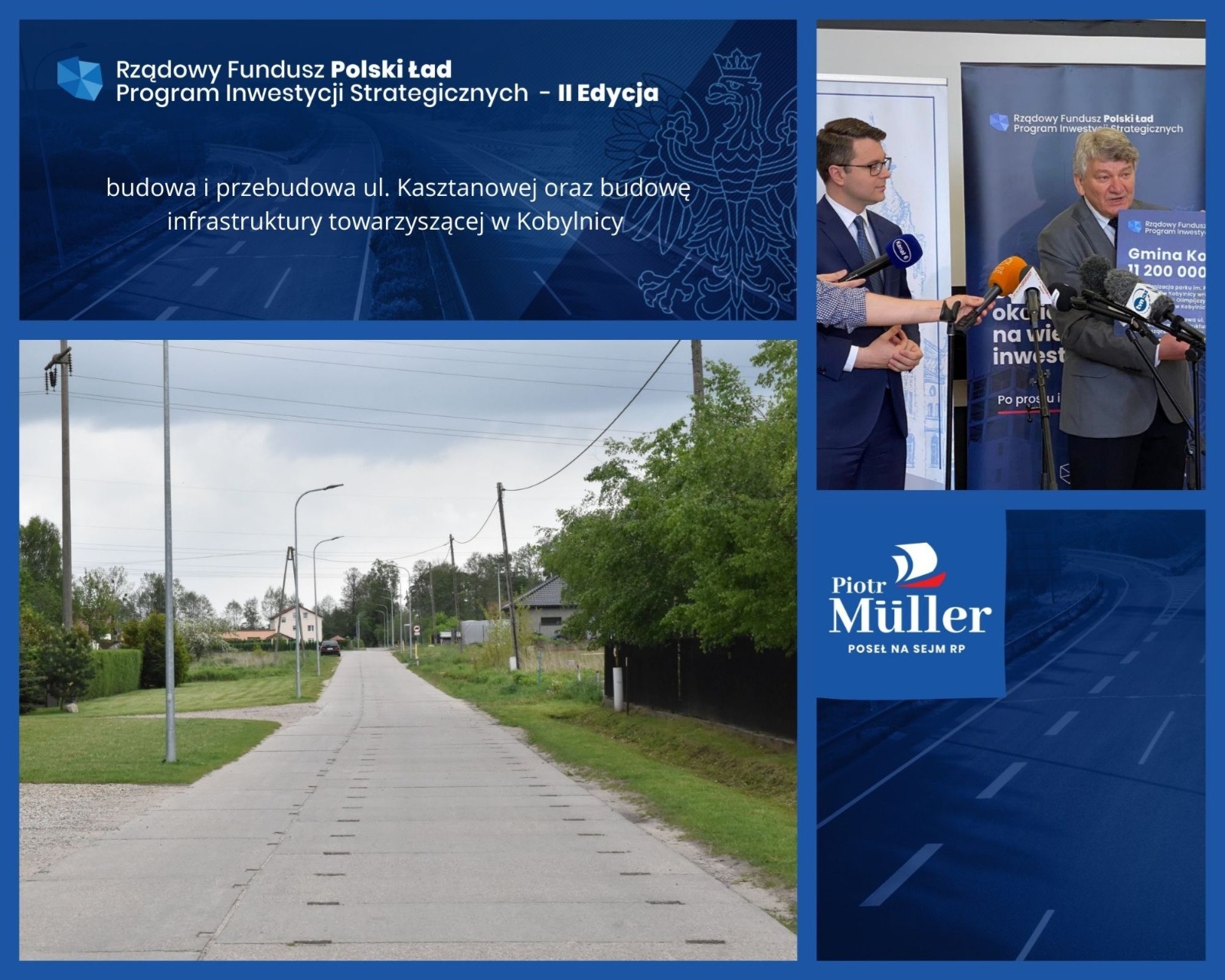 Gmina Kobylnica otrzymała aż 11 200 000zł dofinansowania z Rządowego Programu Inwestycji Strategicznych. Dzięki czemu gmina będzie mogła zrealizować dwie kluczowe inwestycje.