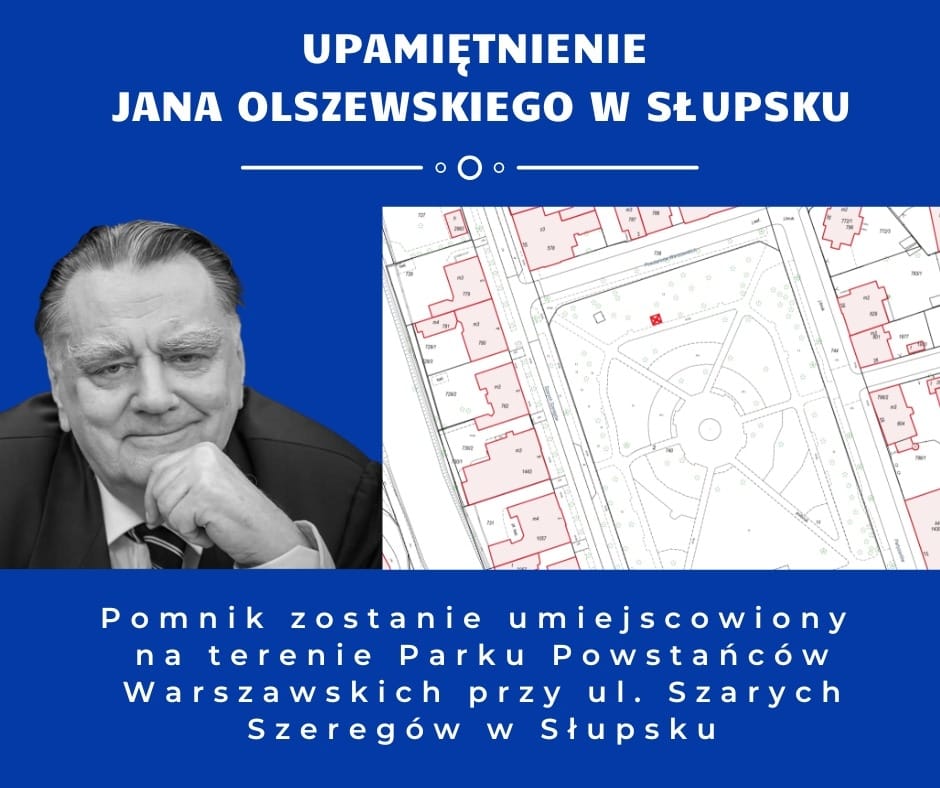 Dziś słupska Rada Miejska, z inicjatywy radnych Prawo i Sprawiedliwość Słupsk, podjęła uchwałę w sprawie wzniesienia pomnika śp. premiera Jana Olszewskiego.