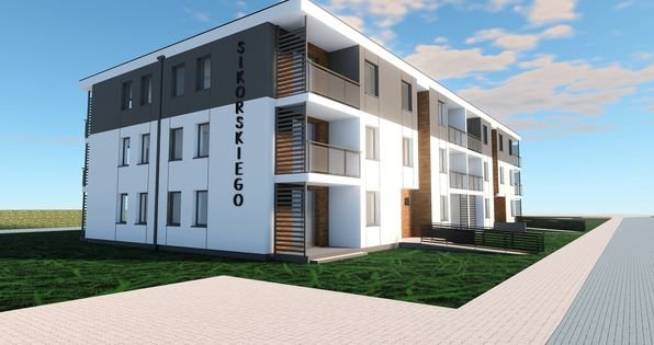 Dwa wielorodzinne budynki mieszkalne powstaną przy ulicy Sikorskiego w Gminie Kępice – projekt zakłada wybudowanie 48 mieszkań.