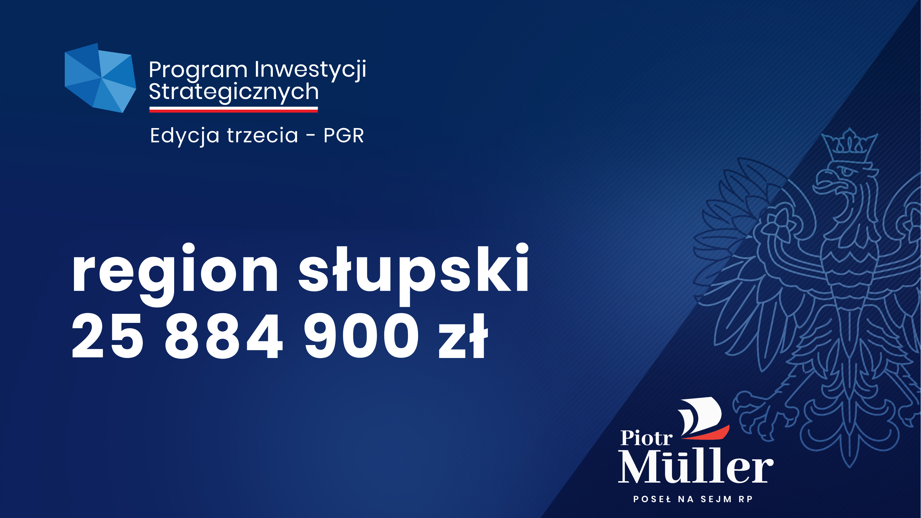 Blisko 26 mln zł dla regionu słupskiego – rozstrzygnięciem trzeciego naboru w ramach Rządowego Programu Inwestycji Strategicznych!