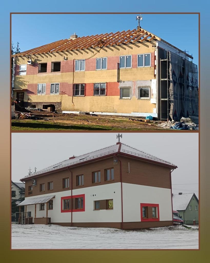 Zakończył się pierwszy etap prac przy modernizacji Domu Strażaka w Lipnicy
