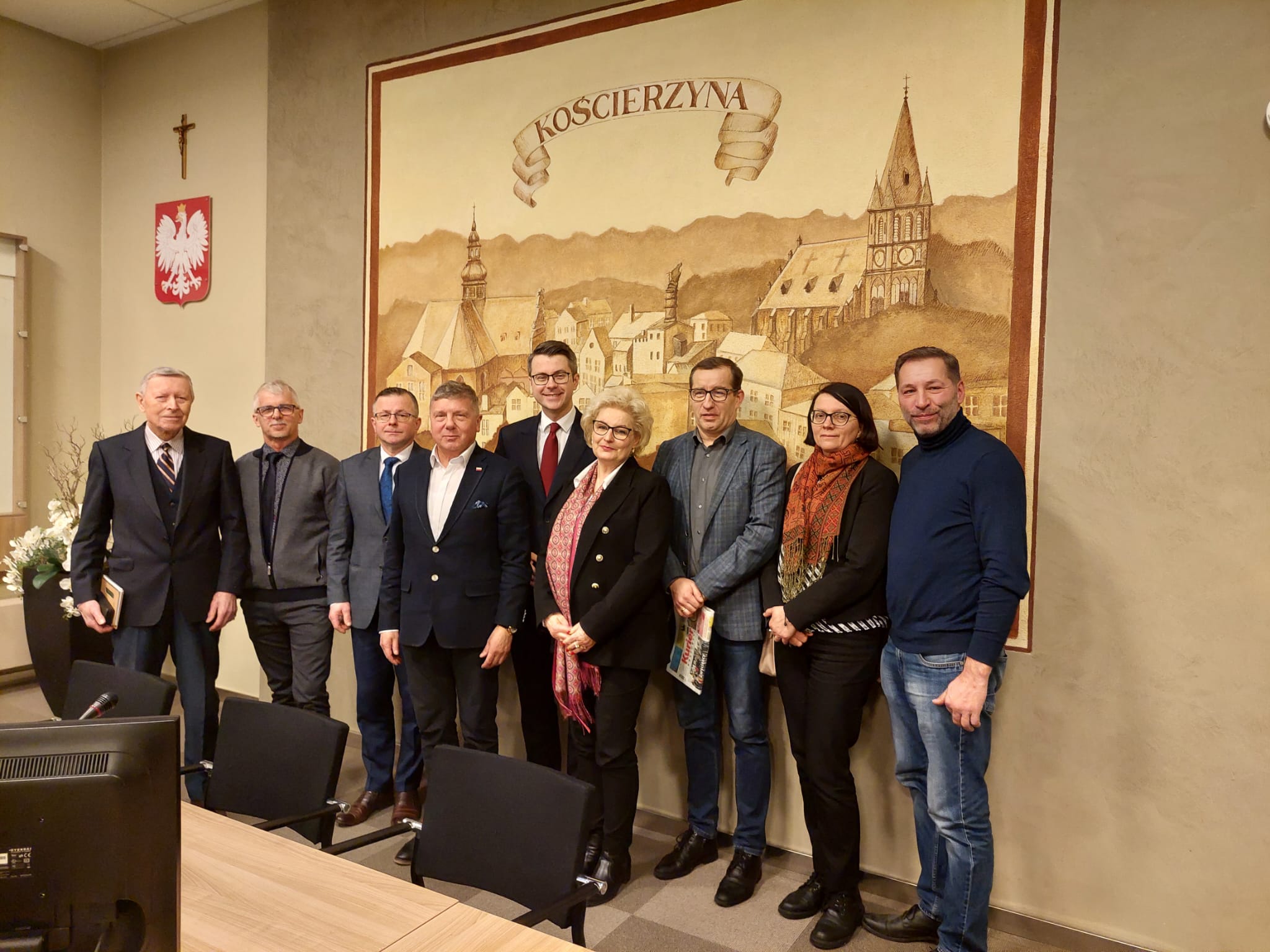 Spotkanie z burmistrzem Kościerzyny i radnymi powiatu kościerskiego