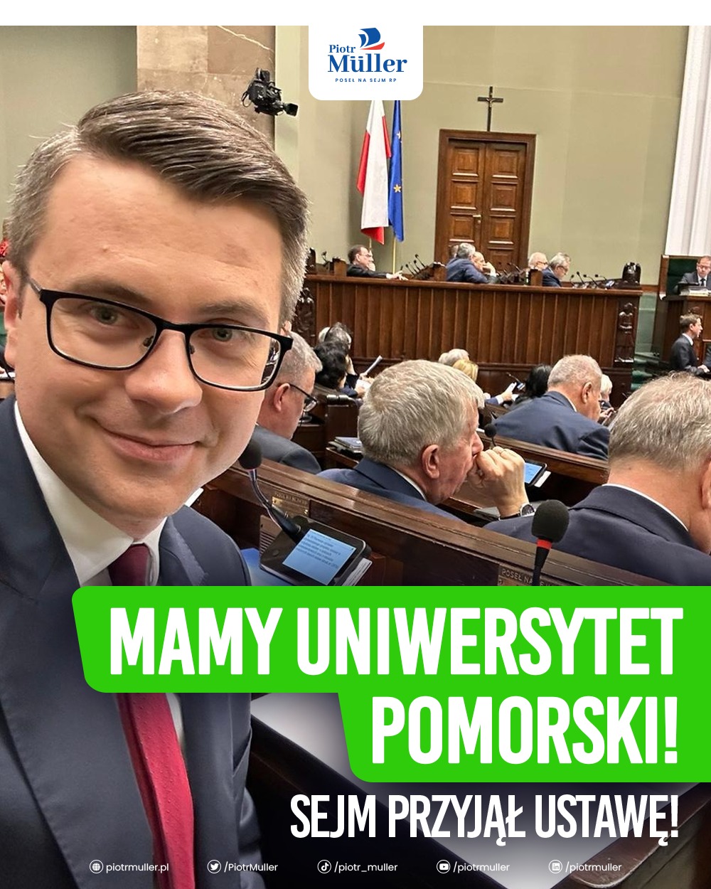 Sejm przyjął ustawę o podwyższeniu rangi Akademii Pomorskiej w Słupsku do Uniwersytetu. Nowa nazwa uczelni będzie funkcjonować już od 1 czerwca.
