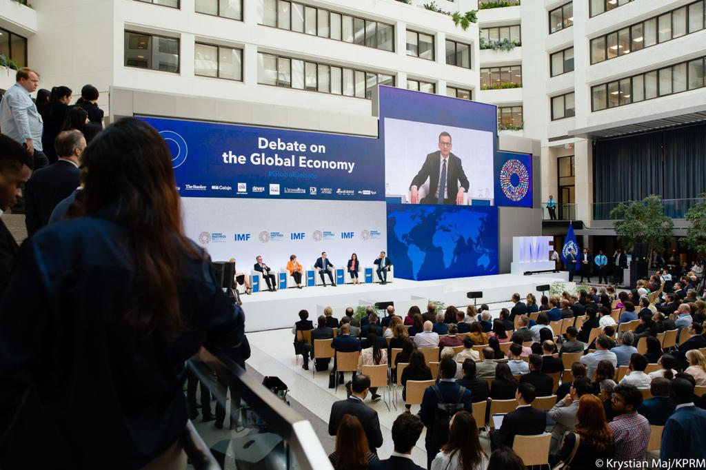 W siedzibie International Monetary Fund premier Mateusz Morawiecki dyskutował dziś o wyzwaniach dla światowej gospodarki