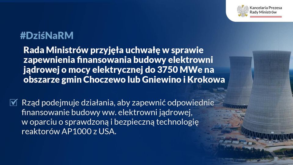 Rząd zapewnia kolejny element w budowaniu bezpieczeństwa energetycznego Polski