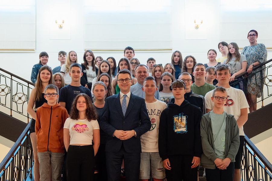 Wizyta 8-klasistów z Zespołu Szkolno-Przedszkolnego w Łęczycach