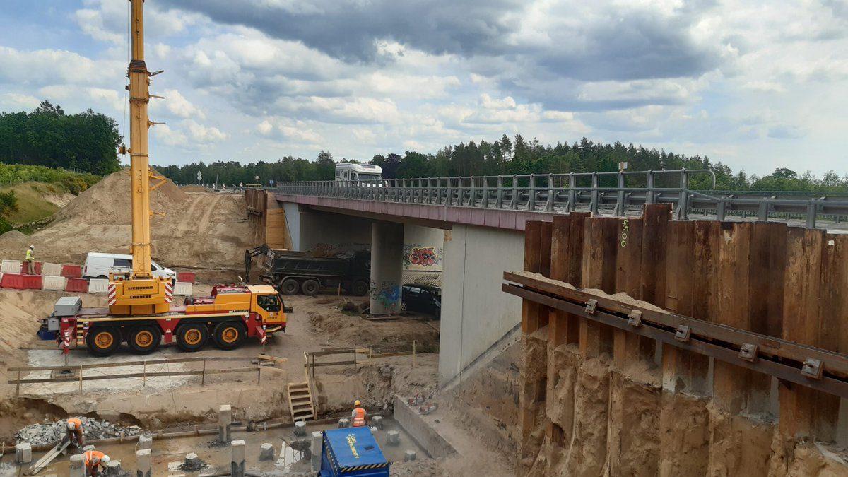 Prace budowlane na obwodnicy Słupska trwają w najlepsze. Powstaje drugi pas jezdni w ramach trasy ekspresowej S6.